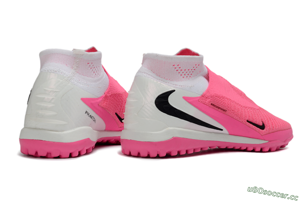 Unisex Nike Phantom 6 High Elite TF Artificial Turf Low-Tops Football Shoes - Pink/Neon Glow/Pure Pink 6