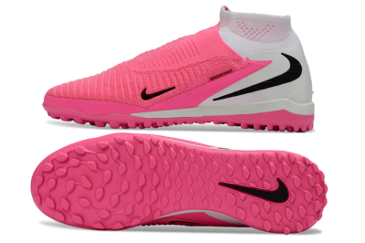 Unisex Nike Phantom 6 High Elite TF Artificial Turf Low-Tops Football Shoes - Pink/Neon Glow/Pure Pink
