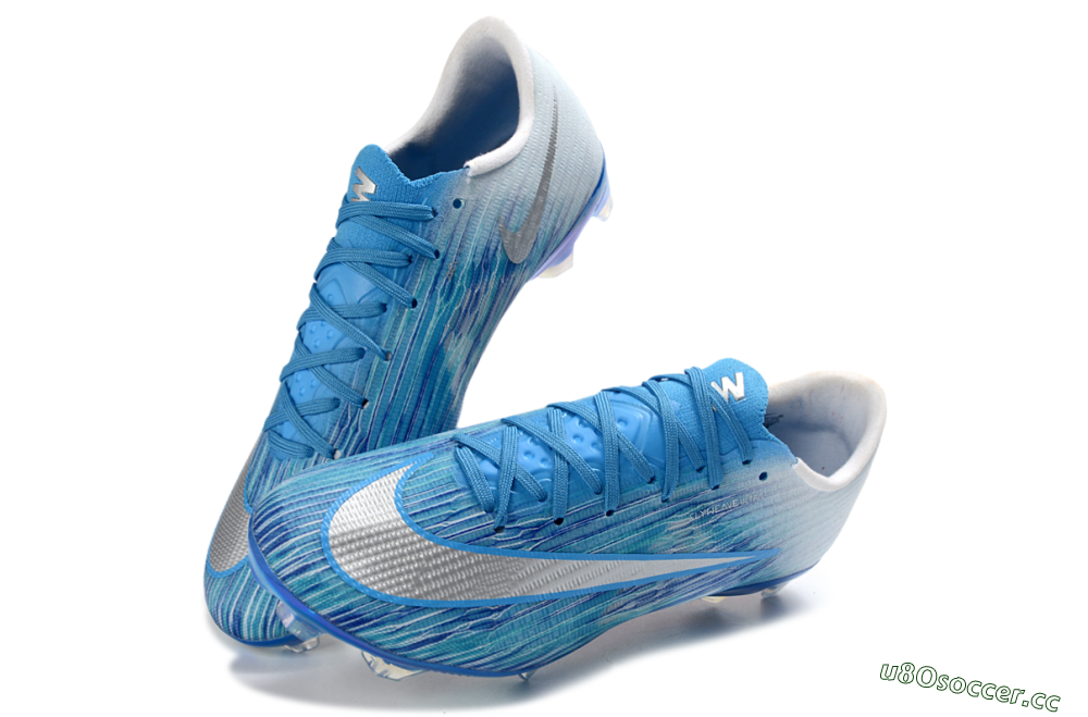 Men's Nike Air Zoom Mercurial Superfly 11 FG Firm Ground Low-Tops Football Boots - Blue/Sky Blue/Metallic Blue 3