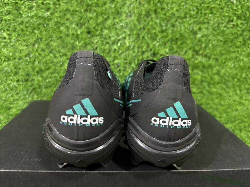 Unisex Adidas Predator 26 Elite FG Firm Ground Low-Tops Football Boots - Black/Turquoise Blue/Deep Navy