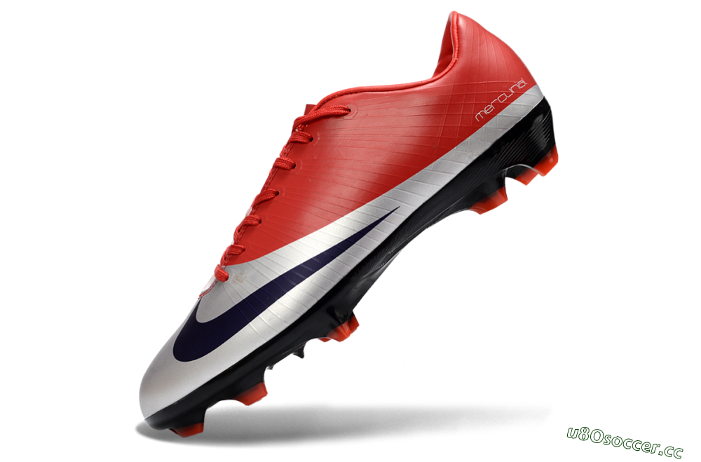 Men's Nike Air Zoom Mercurial Vapor 16 Elite FG Firm Ground Low-Tops Football Boots - Red/Vibrant Red/Steel Gray 5