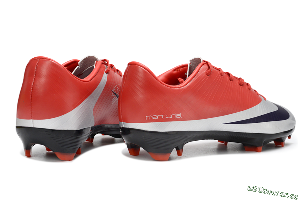 Men's Nike Air Zoom Mercurial Vapor 16 Elite FG Firm Ground Low-Tops Football Boots - Red/Vibrant Red/Steel Gray 6