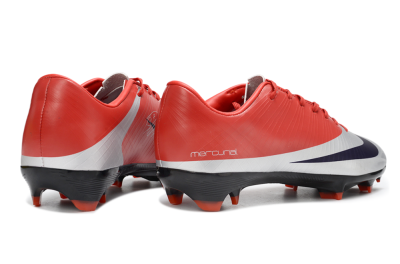 Men's Nike Air Zoom Mercurial Vapor 16 Elite FG Firm Ground Low-Tops Football Boots - Red/Vibrant Red/Steel Gray