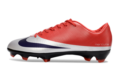 Men's Nike Air Zoom Mercurial Vapor 16 Elite FG Firm Ground Low-Tops Football Boots - Red/Vibrant Red/Steel Gray