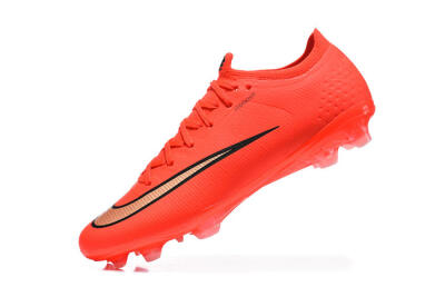 Unisex Nike Air Zoom Mercurial Vapor 17 Elite FG Firm Ground Low-Tops Football Boots - Orange/Neon Burst/Golden Accents