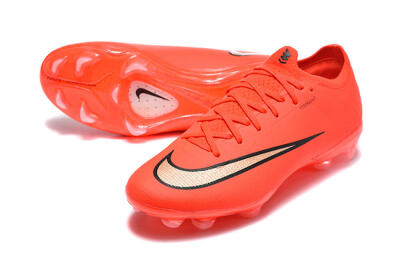 Unisex Nike Air Zoom Mercurial Vapor 17 Elite FG Firm Ground Low-Tops Football Boots - Orange/Neon Burst/Golden Accents