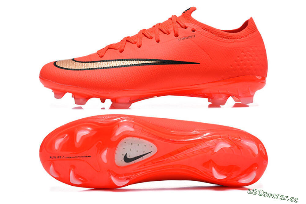 Unisex Nike Air Zoom Mercurial Vapor 17 Elite FG Firm Ground Low-Tops Football Boots - Orange/Neon Burst/Golden Accents 1
