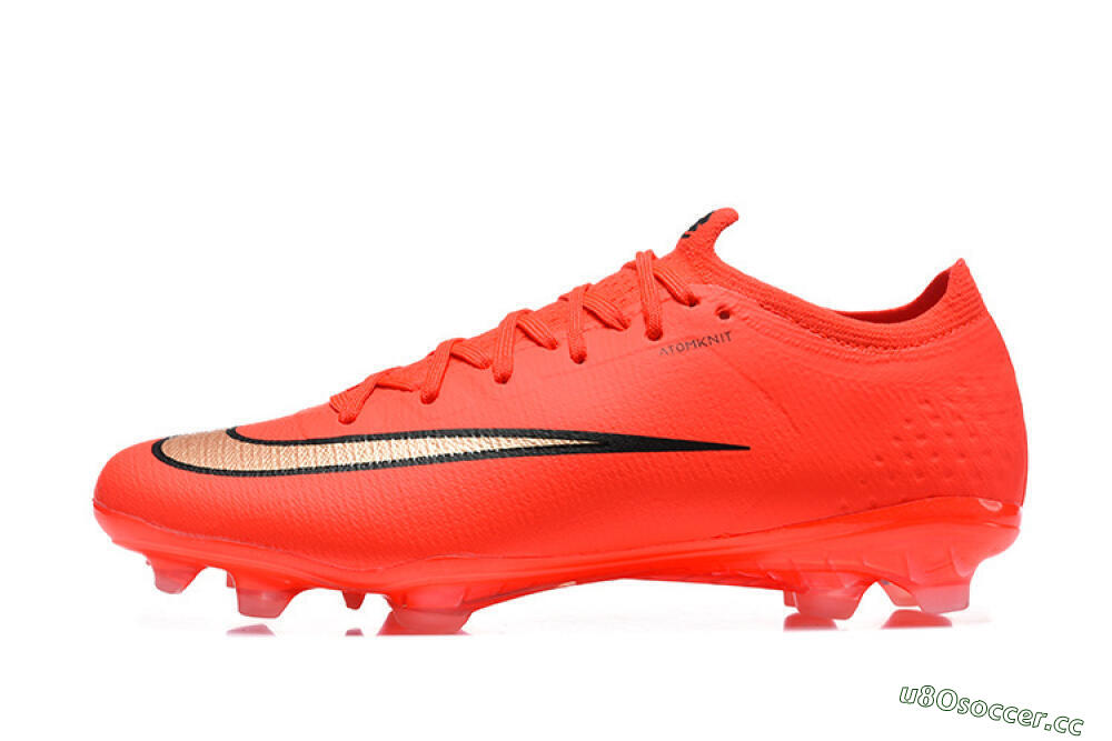 Unisex Nike Air Zoom Mercurial Vapor 17 Elite FG Firm Ground Low-Tops Football Boots - Orange/Neon Burst/Golden Accents 0