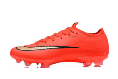 Unisex Nike Air Zoom Mercurial Vapor 17 Elite FG Firm Ground Low-Tops Football Boots - Orange/Neon Burst/Golden Accents