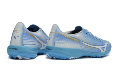 Men's Mizuno Alpha 3 Elite TF Artificial Turf Low-Tops Football Shoes - Blue/Sky Blue/White