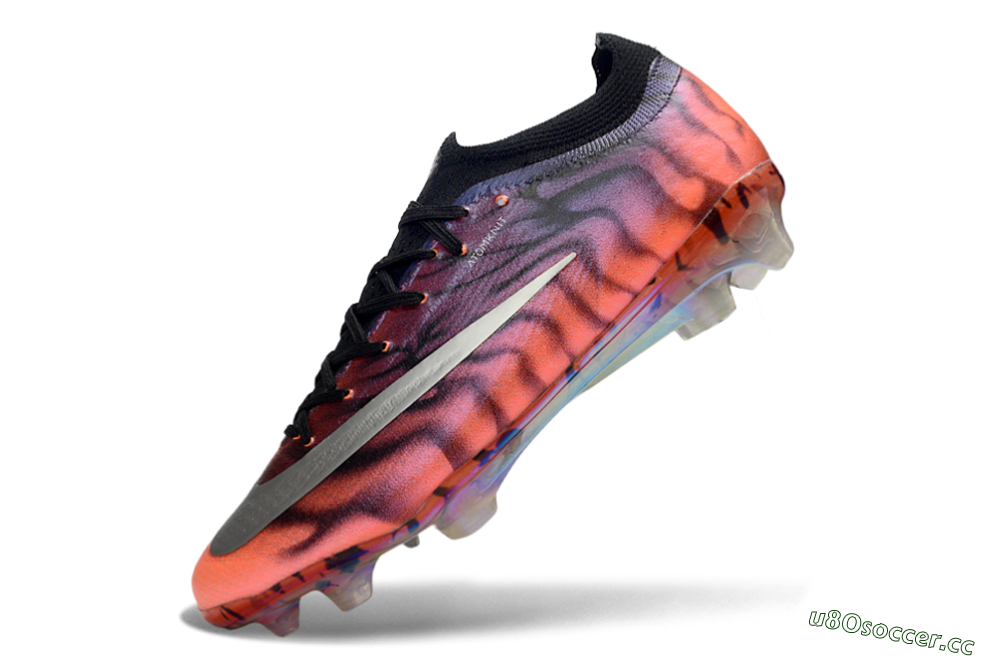 Unisex Nike Air Zoom Mercurial Vapor 17 Elite FG Firm Ground Low-Tops Football Boots - Orange/Flamingo Pink/Black Violet 5