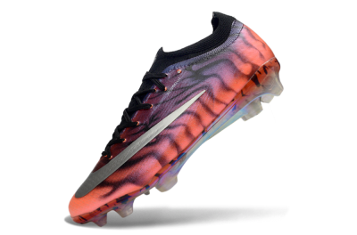Unisex Nike Air Zoom Mercurial Vapor 17 Elite FG Firm Ground Low-Tops Football Boots - Orange/Flamingo Pink/Black Violet