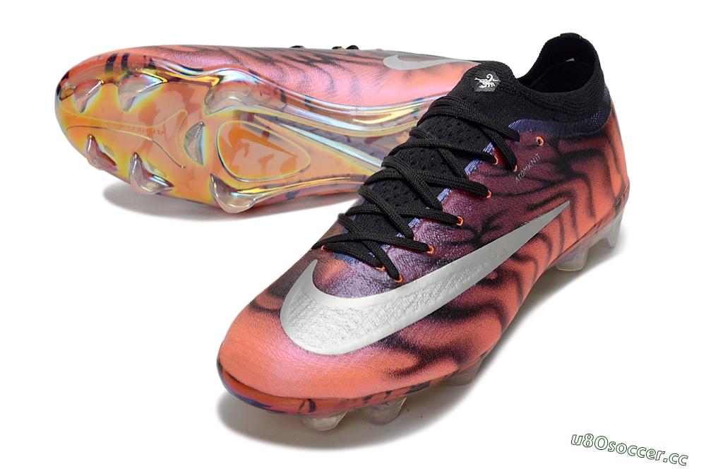 Unisex Nike Air Zoom Mercurial Vapor 17 Elite FG Firm Ground Low-Tops Football Boots - Orange/Flamingo Pink/Black Violet 3