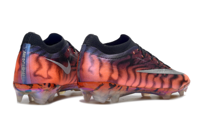 Unisex Nike Air Zoom Mercurial Vapor 17 Elite FG Firm Ground Low-Tops Football Boots - Orange/Flamingo Pink/Black Violet