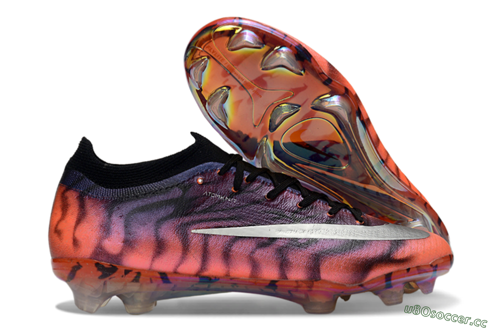 Unisex Nike Air Zoom Mercurial Vapor 17 Elite FG Firm Ground Low-Tops Football Boots - Orange/Flamingo Pink/Black Violet 2