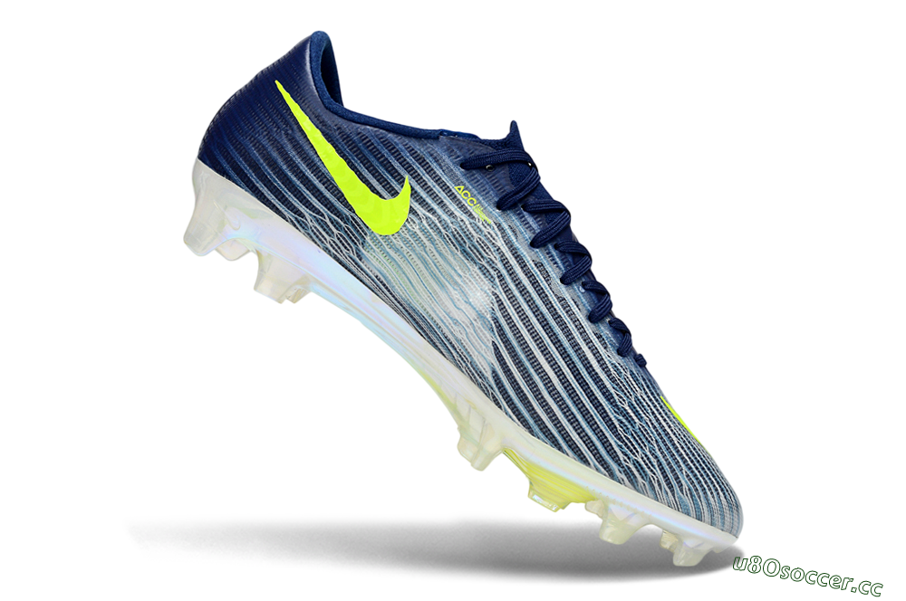 Men's Nike Air Zoom Mercurial Superfly 11 FG Firm Ground Low-Tops Football Boots - Blue/Highlighter Yellow/Steel Grey 4