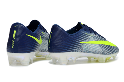 Men's Nike Air Zoom Mercurial Superfly 11 FG Firm Ground Low-Tops Football Boots - Blue/Highlighter Yellow/Steel Grey