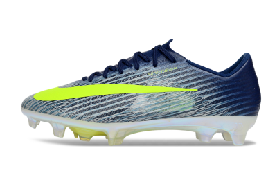 Men's Nike Air Zoom Mercurial Superfly 11 FG Firm Ground Low-Tops Football Boots - Blue/Highlighter Yellow/Steel Grey