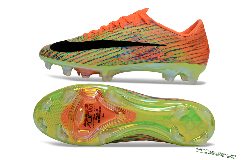 Men's Nike Air Zoom Mercurial Superfly 11 FG Firm Ground Low-Tops Football Boots - Orange/Flame Orange/Neon Green 1