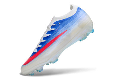 Unisex Nike Air Zoom Mercurial Vapor 17 Elite FG Firm Ground Low-Tops Football Boots - Blue/Vibrant Pink/Icy White
