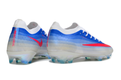 Unisex Nike Air Zoom Mercurial Vapor 17 Elite FG Firm Ground Low-Tops Football Boots - Blue/Vibrant Pink/Icy White
