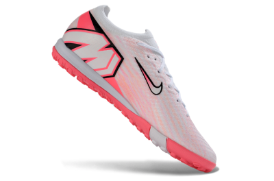 Unisex Nike Air Zoom Mercurial Vapor 16 Elite TF Artificial Turf Low-Tops Football Shoes - White/Pink Blaze/Light Grey