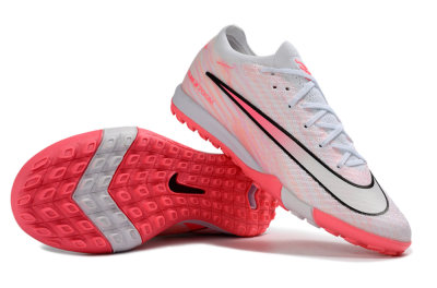 Unisex Nike Air Zoom Mercurial Vapor 16 Elite TF Artificial Turf Low-Tops Football Shoes - White/Pink Blaze/Light Grey