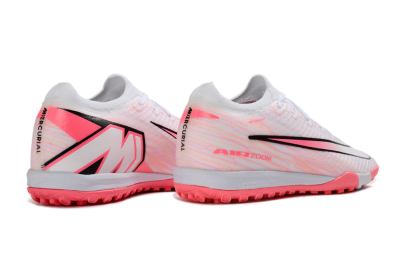 Unisex Nike Air Zoom Mercurial Vapor 16 Elite TF Artificial Turf Low-Tops Football Shoes - White/Pink Blaze/Light Grey