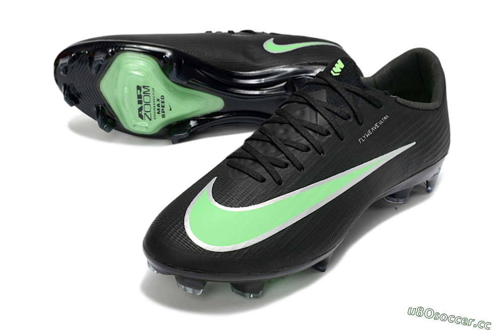 Men's Nike Air Zoom Mercurial Superfly 11 FG Firm Ground Low-Tops Football Boots - Black/Lime Green/Slate Gray 3