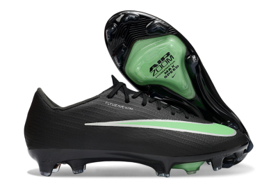 Men's Nike Air Zoom Mercurial Superfly 11 FG Firm Ground Low-Tops Football Boots - Black/Lime Green/Slate Gray