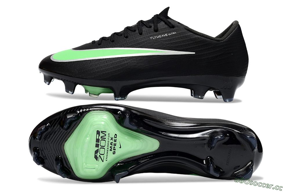 Men's Nike Air Zoom Mercurial Superfly 11 FG Firm Ground Low-Tops Football Boots - Black/Lime Green/Slate Gray 1
