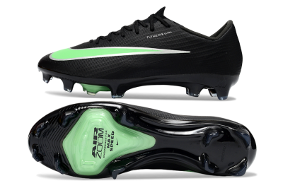 Men's Nike Air Zoom Mercurial Superfly 11 FG Firm Ground Low-Tops Football Boots - Black/Lime Green/Slate Gray