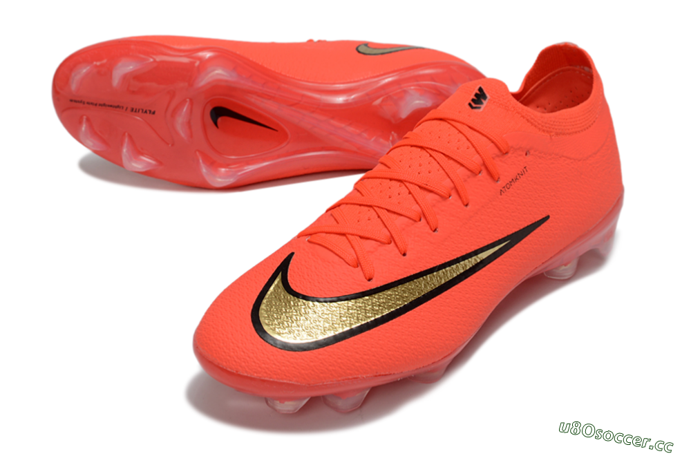 Unisex Nike Air Zoom Mercurial Vapor 16 Elite FG Firm Ground Low-Tops Football Boots - Orange/Sunset Orange/Jet Black 3