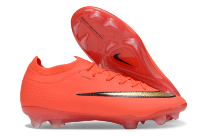 Unisex Nike Air Zoom Mercurial Vapor 16 Elite FG Firm Ground Low-Tops Football Boots - Orange/Sunset Orange/Jet Black