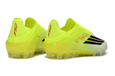 Men's Adidas F50 Elite AG Artificial Grass Low-Tops Football Boots - Yellow/Vibrant Neon/Flashy Black