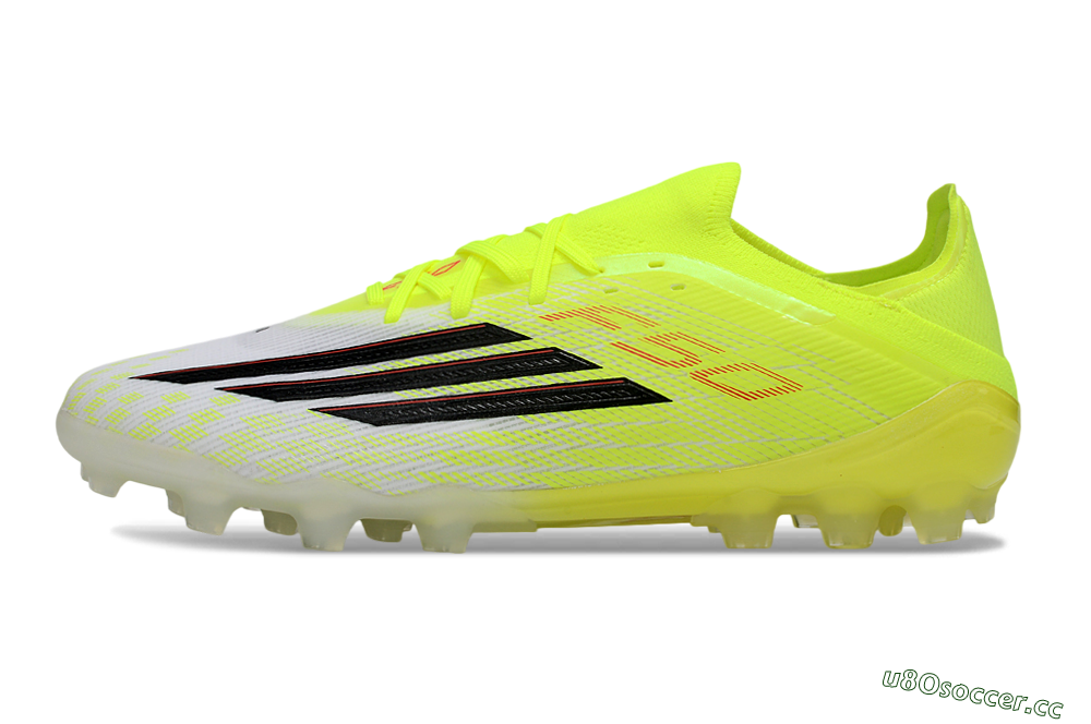 Men's Adidas F50 Elite AG Artificial Grass Low-Tops Football Boots - Yellow/Vibrant Neon/Flashy Black 0