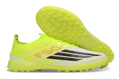 Unisex Adidas F50 Elite TF Artificial Turf Low-Tops Football Shoes - Yellow/Electric Yellow/White Blast