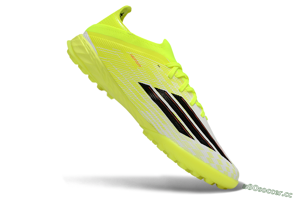 Unisex Adidas F50 Elite TF Artificial Turf Low-Tops Football Shoes - Yellow/Electric Yellow/White Blast 4