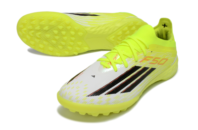 Unisex Adidas F50 Elite TF Artificial Turf Low-Tops Football Shoes - Yellow/Electric Yellow/White Blast
