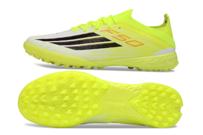 Unisex Adidas F50 Elite TF Artificial Turf Low-Tops Football Shoes - Yellow/Electric Yellow/White Blast
