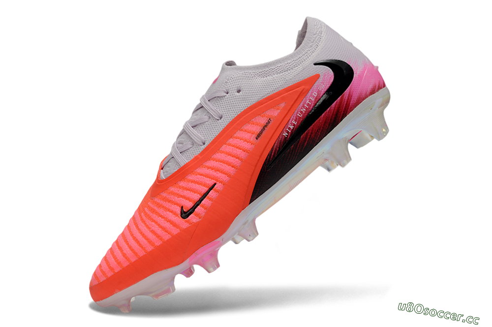 Unisex Nike Phantom 6 Elite Low FG Firm Ground Low-Tops Football Boots - Pink/Bright Neon/Black 5