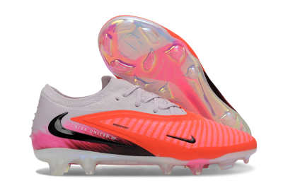 Unisex Nike Phantom 6 Elite Low FG Firm Ground Low-Tops Football Boots - Pink/Bright Neon/Black