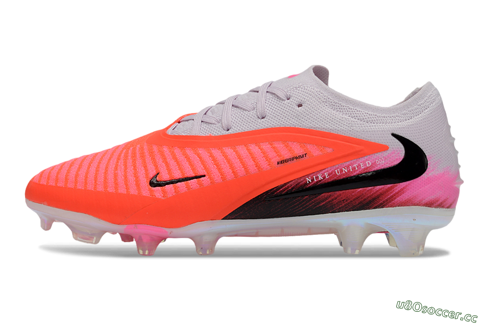 Unisex Nike Phantom 6 Elite Low FG Firm Ground Low-Tops Football Boots - Pink/Bright Neon/Black 0