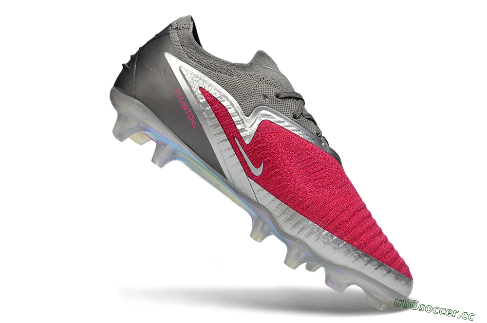 Unisex Nike Phantom 6 Elite Low FG Firm Ground Low-Tops Football Boots - Pink/Steel Gray/Rosé Pink 4