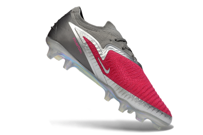 Unisex Nike Phantom 6 Elite Low FG Firm Ground Low-Tops Football Boots - Pink/Steel Gray/Rosé Pink