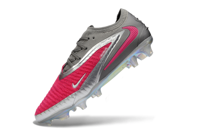 Unisex Nike Phantom 6 Elite Low FG Firm Ground Low-Tops Football Boots - Pink/Steel Gray/Rosé Pink