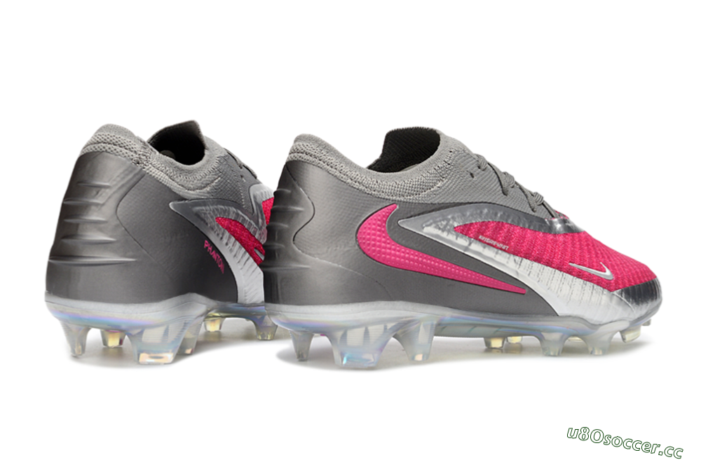 Unisex Nike Phantom 6 Elite Low FG Firm Ground Low-Tops Football Boots - Pink/Steel Gray/Rosé Pink 6