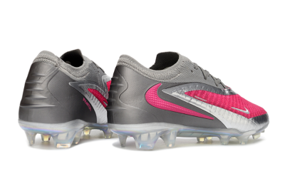 Unisex Nike Phantom 6 Elite Low FG Firm Ground Low-Tops Football Boots - Pink/Steel Gray/Rosé Pink