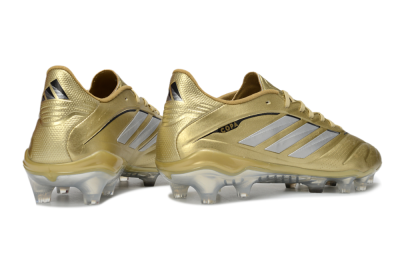 Men's Adidas Copa Pure 4 Elite FG Firm Ground Low-Tops Football Boots - Gold/Metallic Gold/Silver