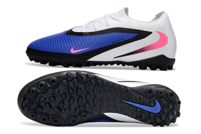 Men's Nike Phantom 6 Elite Low TF Artificial Turf Low-Tops Football Shoes - Blue/Electric Blue/Pink Blast
